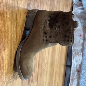 Size 9 booties from Sundance. Relaxed and slightly distressed look by design.